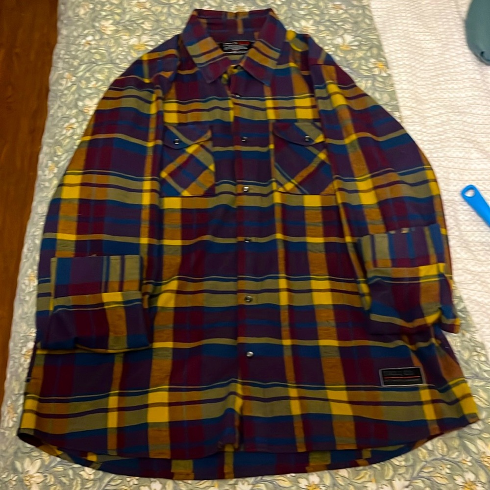 Troll Clothing “Dirty Hands Clean Money” Flannel button up 2xl